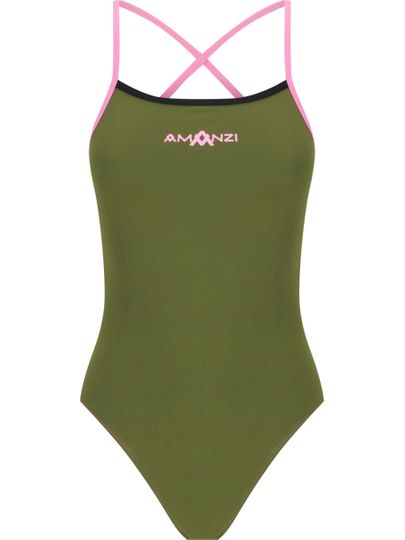 AMANZI Tie Back One Piece - Desert Blush