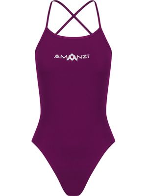 AMANZI Bordeaux Tie Back One Piece