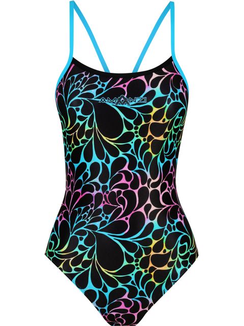 【THE MOZZ】[Premium] Bianco pocket one piece White V-neck Belted One Piece Swimsuit – FloralKini