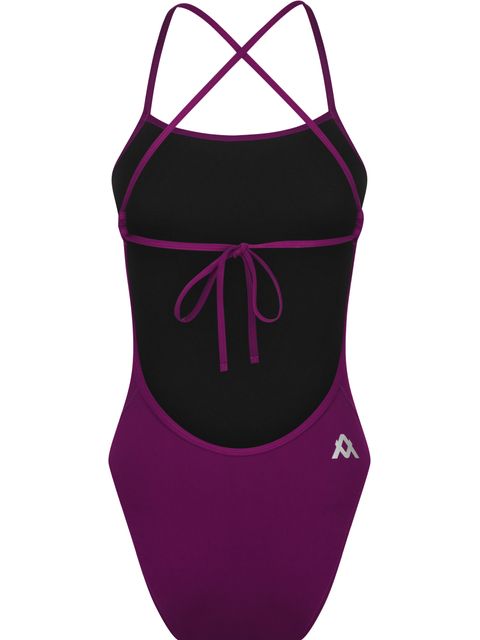 AMANZI Bordeaux Tie Back One Piece