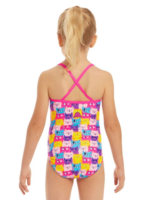 AMANZI Cool Catz Toddler Girls One Piece
