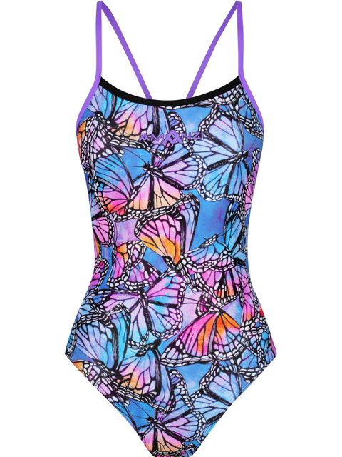 【THE MOZZ】[Premium] Bianco pocket one piece White V-neck Belted One Piece Swimsuit – FloralKini
