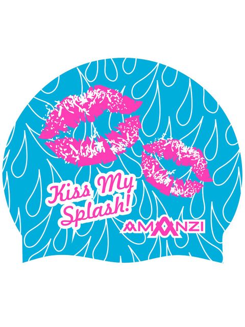AMANZI KISS MY SPLASH SWIM CAP