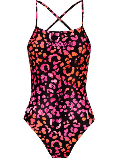 AMANZI Tie Back One Piece - Leopard Luxe