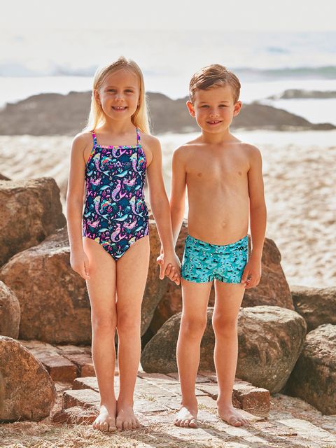 AMANZI Mermaids Tale Toddler Girls One Piece