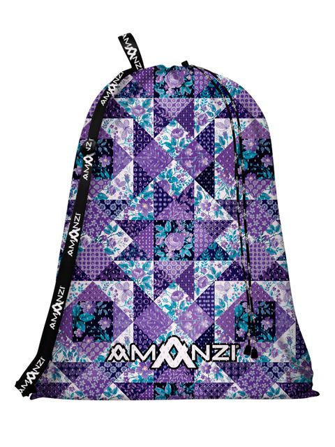 AMANZI Purple Plaid Mesh Bag