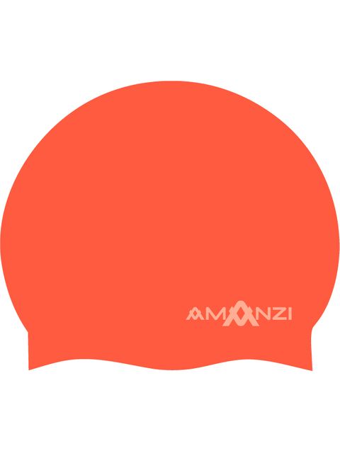 AMANZI Signature Neon Orange Swim Cap