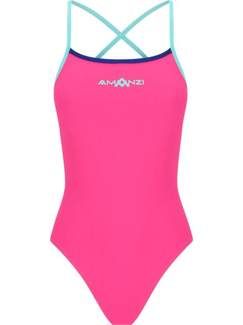AMANZI Tie Back One Piece - Rose Water