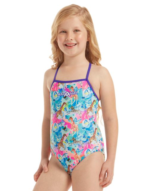 AMANZI Toddler Girls Enchanted Safari One Piece