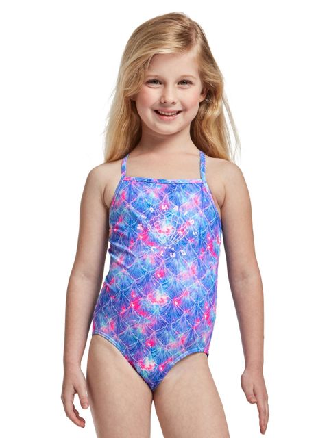 AMANZI Toddler Girls Mermaid Kisses One Piece