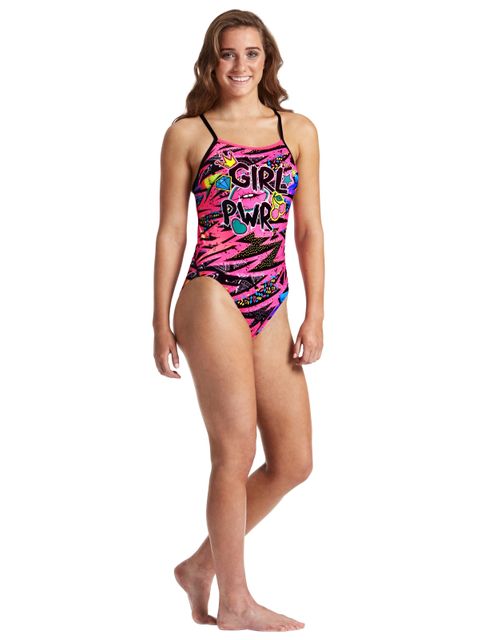 AMANZI Womens Girl Power One Piece