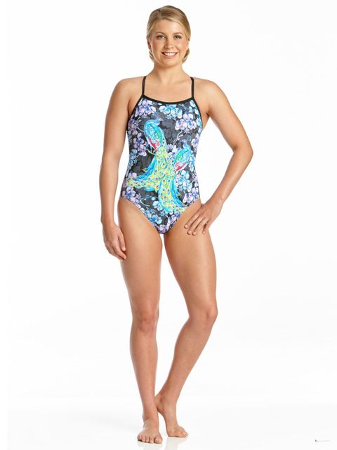 AMANZI Womens Peacock Pride One Piece