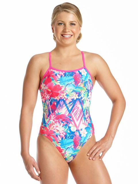 AMANZI Womens Tropical Punch One Piece