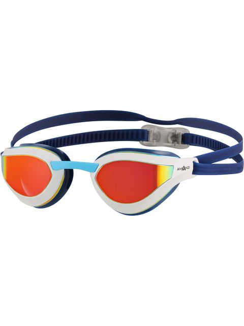 AMANZI Dominate Sunset Mirror Goggles - White/Indigo
