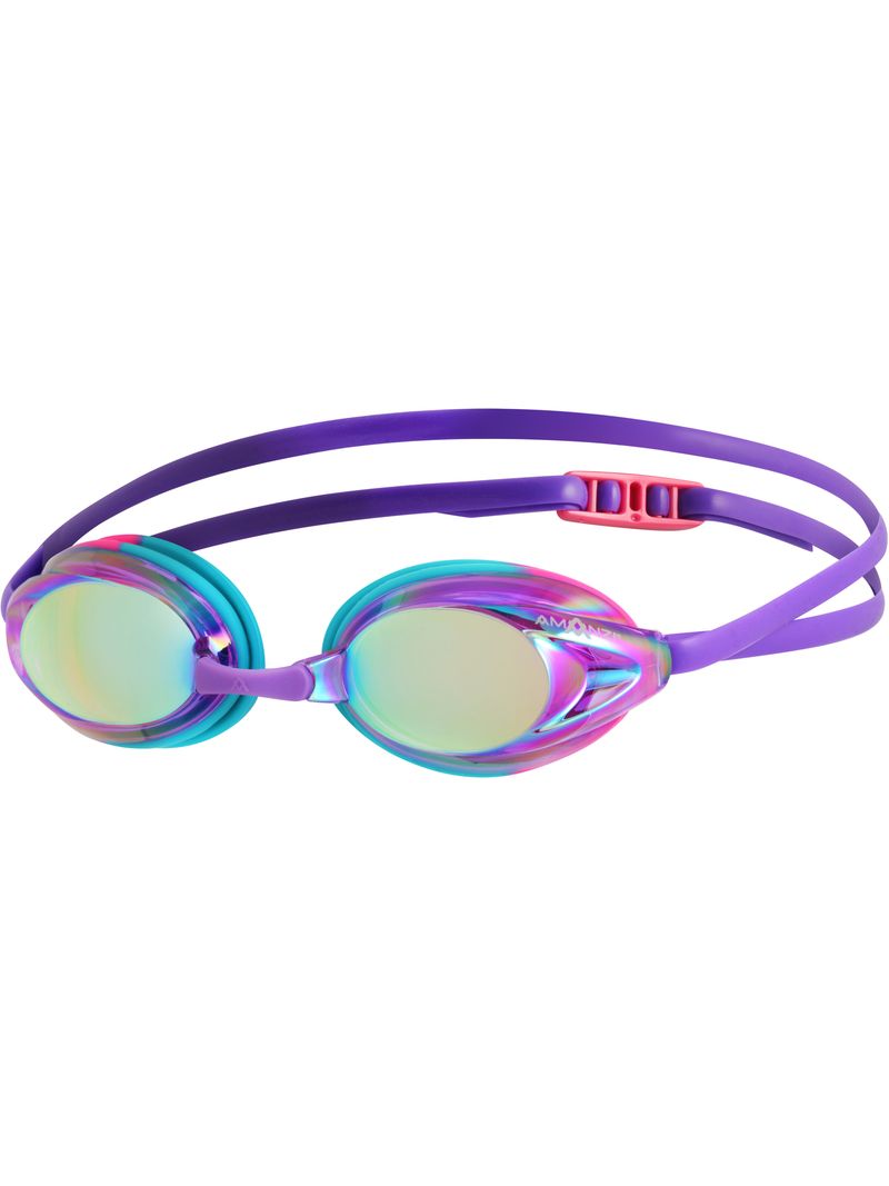 【美品】888Ｈｚジーザスクライスト 鏡面仕上げ マドモアゼル・愛 巾着付 AMANZI Axion Majestic Mirror Goggles - Purple/Teal/Pink | AMANZI